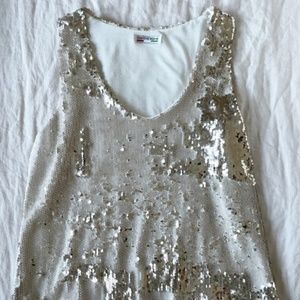 Sequin Tank Top